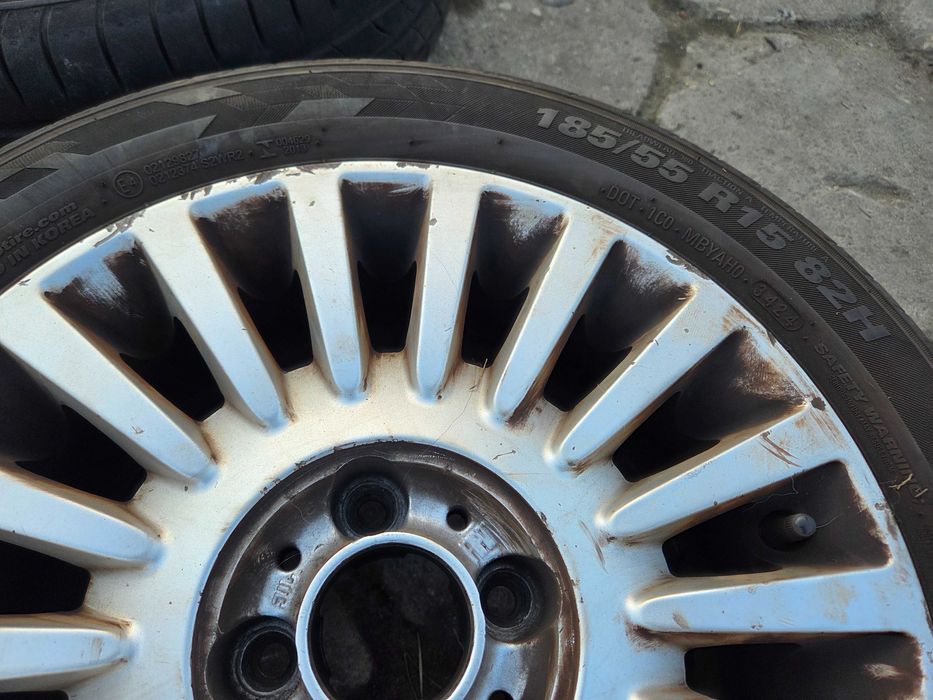 Fiat 500 alufelgi koła z oponami lato 24r 185/55 R15