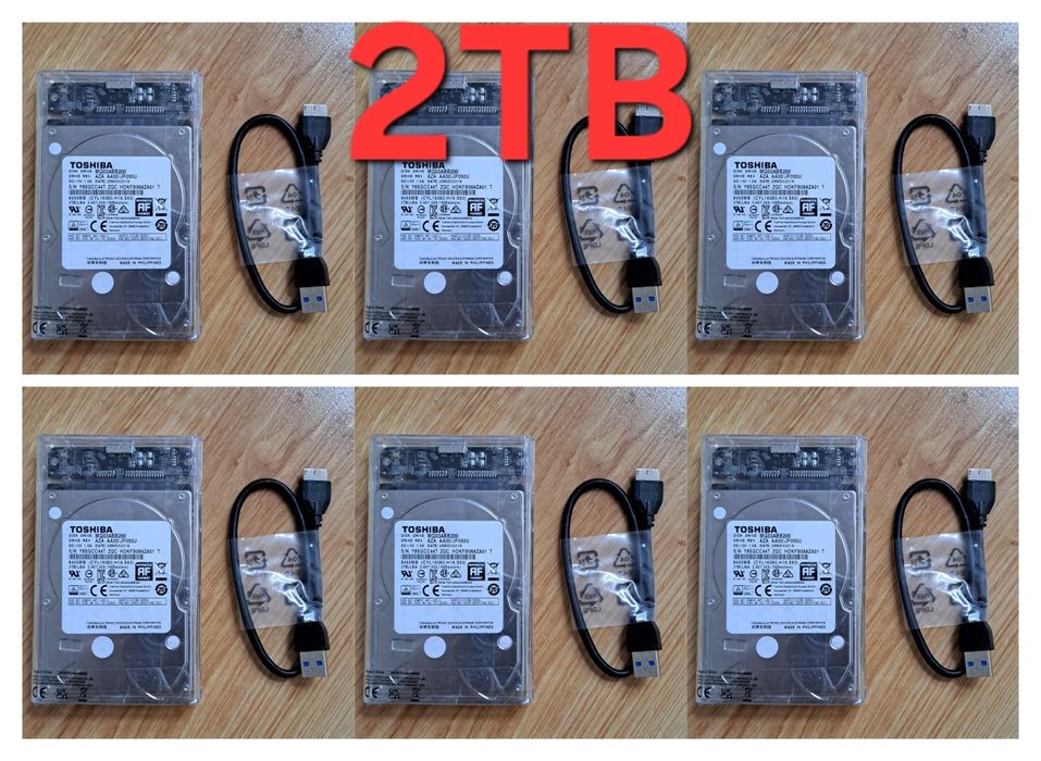 Dysk 2TB USB 3.0 HDD sata3 2,5 zewnętrzny do laptopa ps3 ps4 ps5 xbox