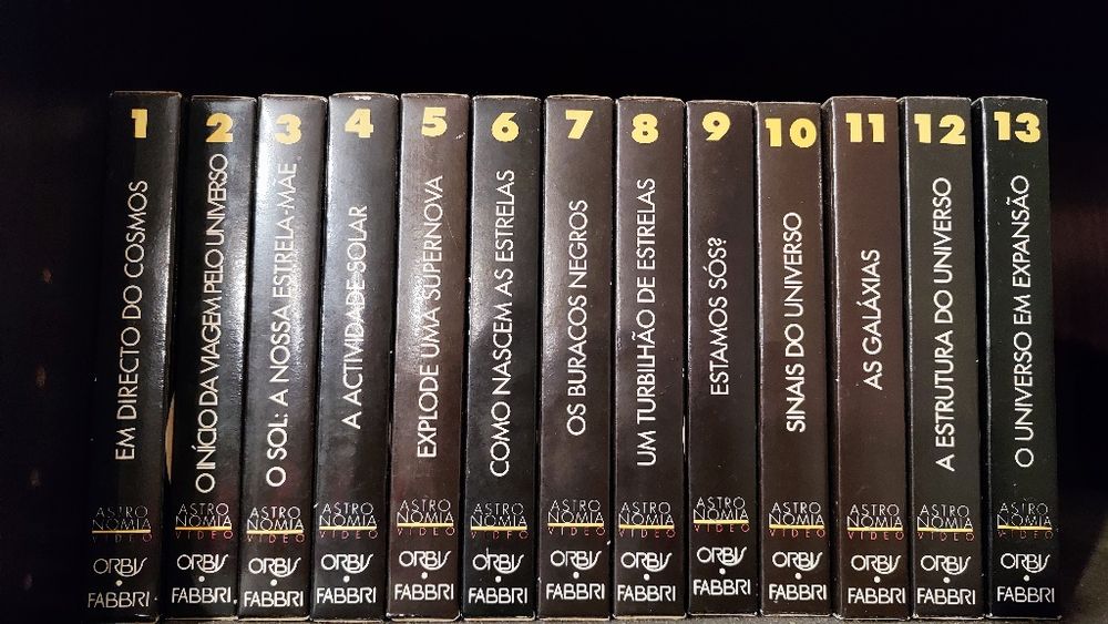Coleção cassetes astronomia