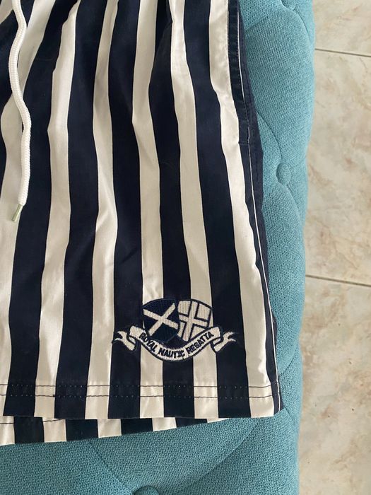 Calção novo azul i branco