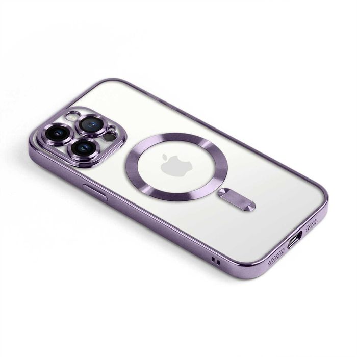 Plecki Etui Iphone 13/14/15 Plus Pro Max Magsafe Magnetyczne J Purpura