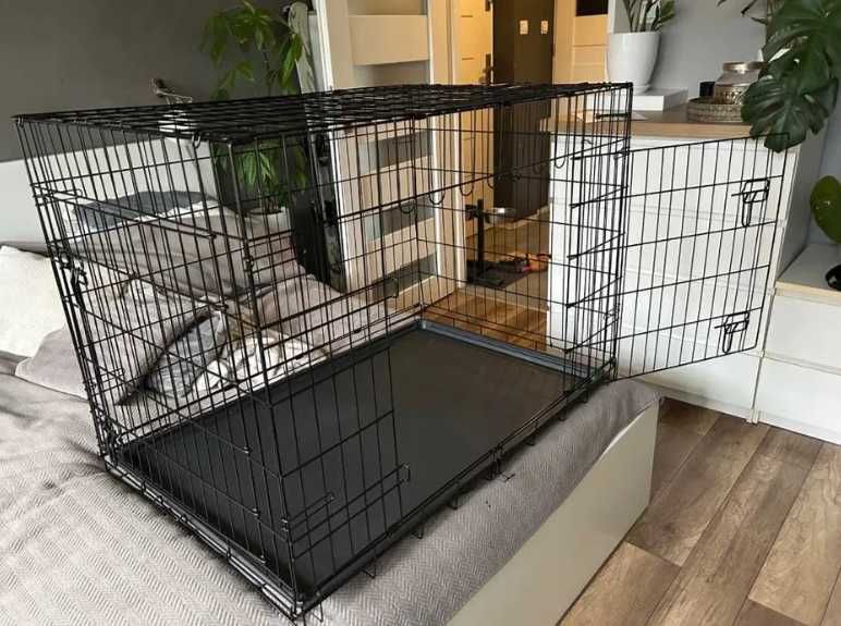klatka dla psa NOWA kojec metalowy z drzwiczkami solidny bezpieczny