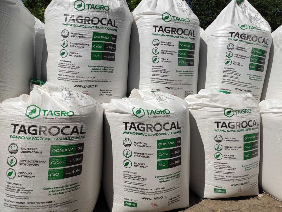 Wapno nawozowe granulowane, węglanowe, magnezowe