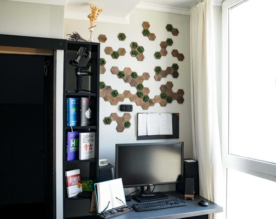 Плитка з мохом на стіну. Деревянная Плитка со скандинавским мхом