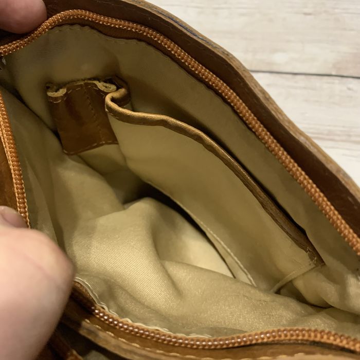 Сумка кожаная кроссбоди месенджер Clarks Brown Leather Messenger Bag