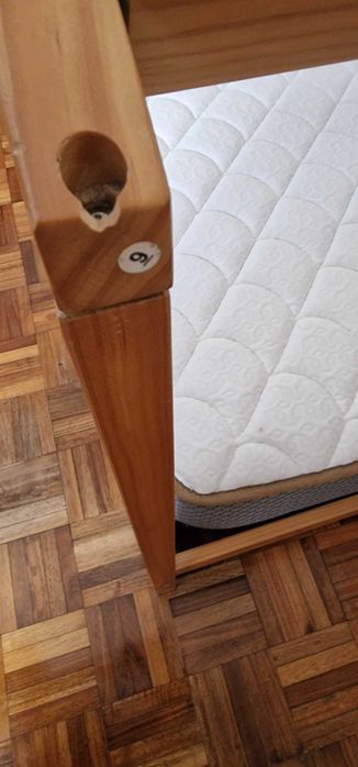 Cama Criança Casinha 90x190 + Colchão BedStory