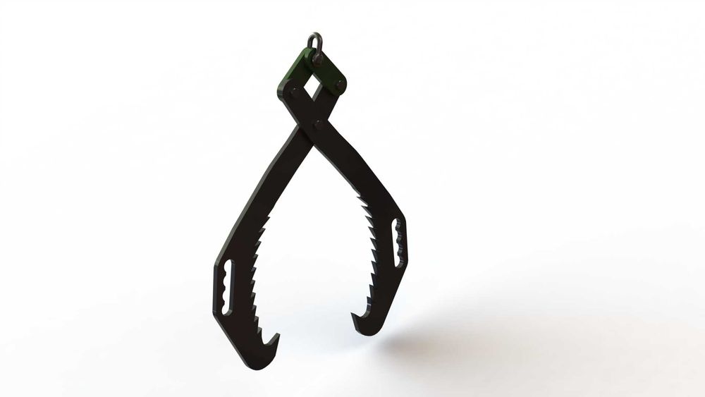 PROFESJONALNY Chwytak do kłód, drewna/ kleszcze HD 70 Blacha 15 mm!!!