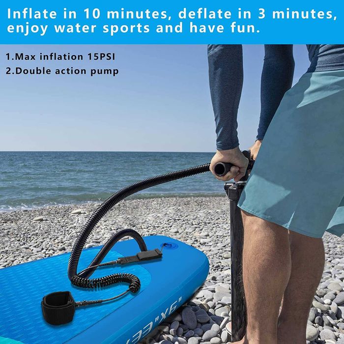 (NOVA) Prancha de Stand Up Paddle, SUP, cor azul e branco