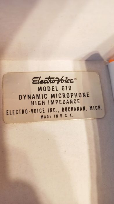 Mikrofon do harmonijki ustnej  i nie tylko Electro -voice 619