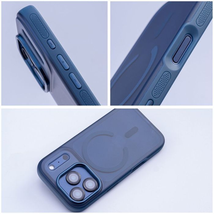 Etui na iPhone 17 Flexline Mag Cover zgodne z MagSafe granatowe