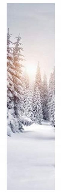 home fashion zimowe słońce zasłona przesuwna, biała, 245 x 60 cm