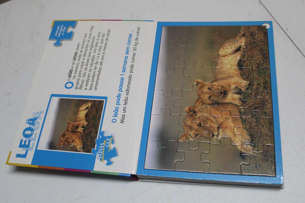 Animais Selvagens e Crias - 5 Puzzles