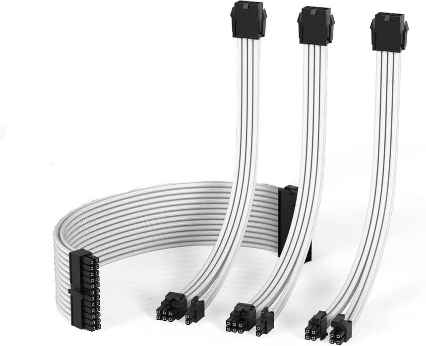 Набір білих кастомних кабелів Antec