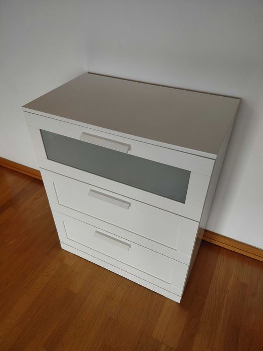 Cómoda de 3 gavetas - BRIMNES do Ikea