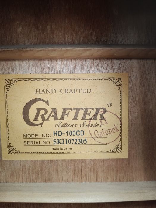 Gitara akustyczna Crafter Silver Series