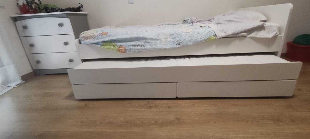 Cama de Criança Dupla em branco