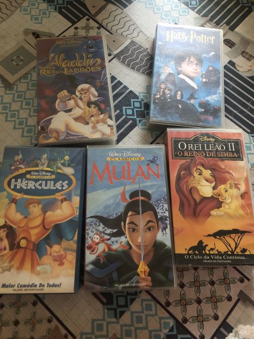 Cassetes disney e harry potter