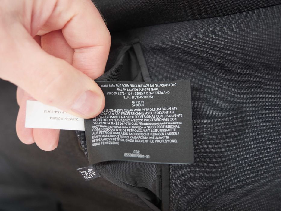 Blazer cinzento Ralph Lauren Black Label
