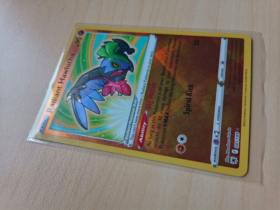 Pokemon tcg Radiant Hawlucha (ASR 081)
Z boost