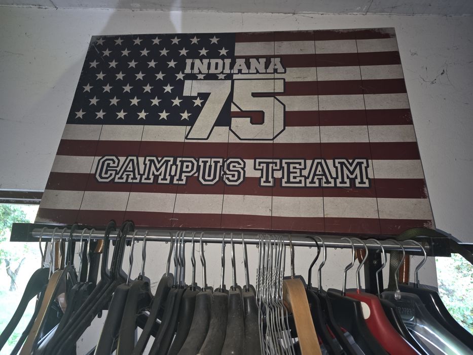 Tela quadro pintura bandeira Americana