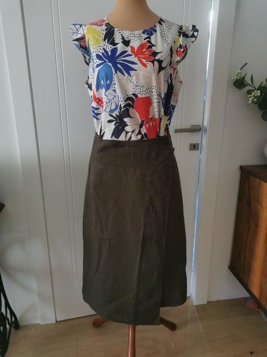 Lniana spódnica Massimo Dutti, rozm. L