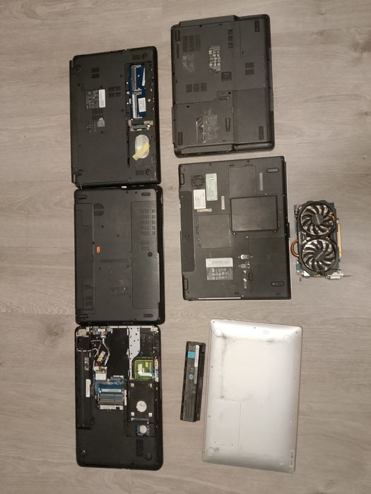 6 laptopów różnej marki