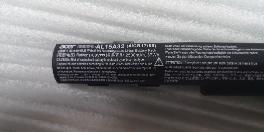 Bateria para portátil ACER com a ref: AL15A32 NOVA!!!