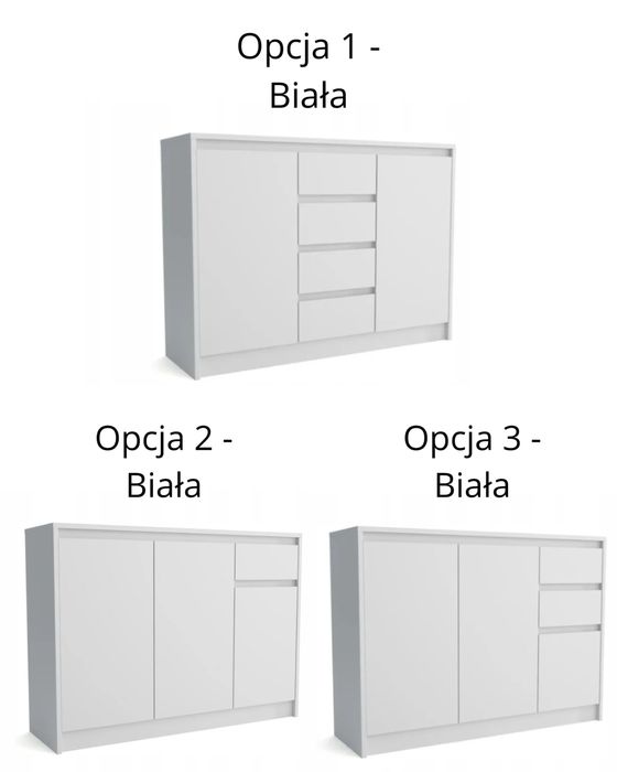 KOMODA Malmo- 2 wersje kolorystyczne- 3 układy szafek! PROMOCJA !!!