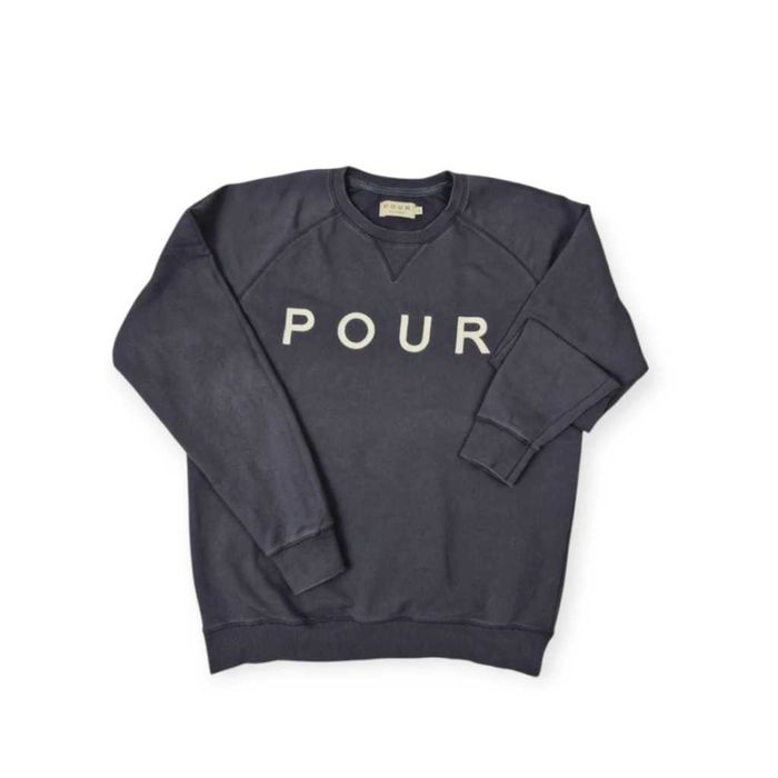 Bluza Pour Homme XL Granatowa Bawełna Raglan Niezbędnik Streetwear Oversize