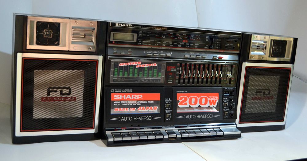 Бумбокс  SHARP WF-939  Япония магнитола в идеальном нулевом состоянии
