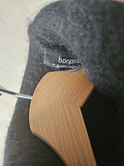 Długa czarna sukienka swetrowa Bonprix rozmiar XL