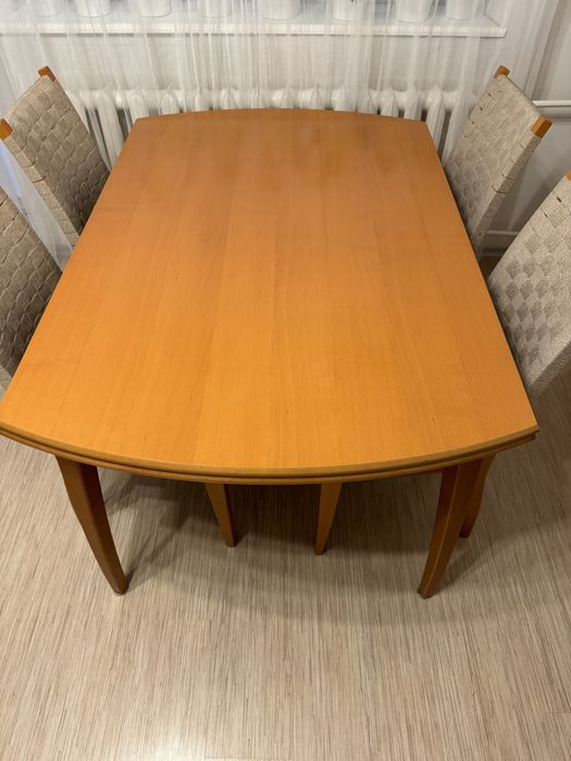 Stół drewniany buk Ikea KRONVIK I 6 krzeseł Gdańsk Siedlce • OLX.pl