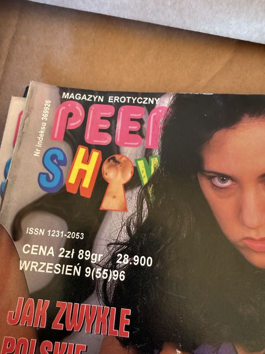 Zestaw magazynów PEEP SHOW 1996–2000 – kolekcja, 13 numerów
