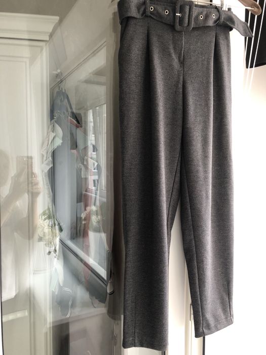 Штани екошкіра колір капучино р.М