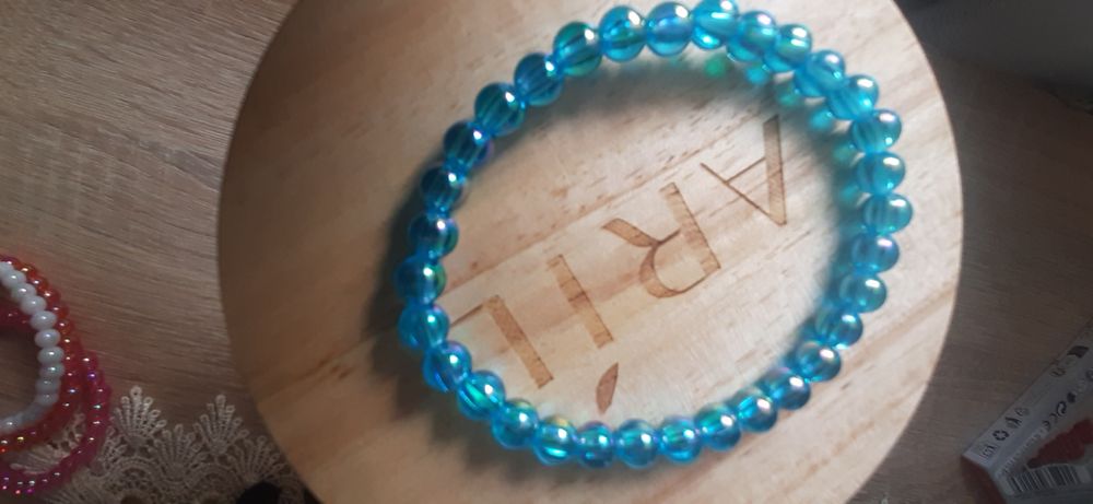 Bransoletka damska niebieska