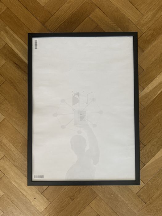 Komplet 7 ramek IKEA FISKBO 50x70 cm – Czarny | Stan dobry