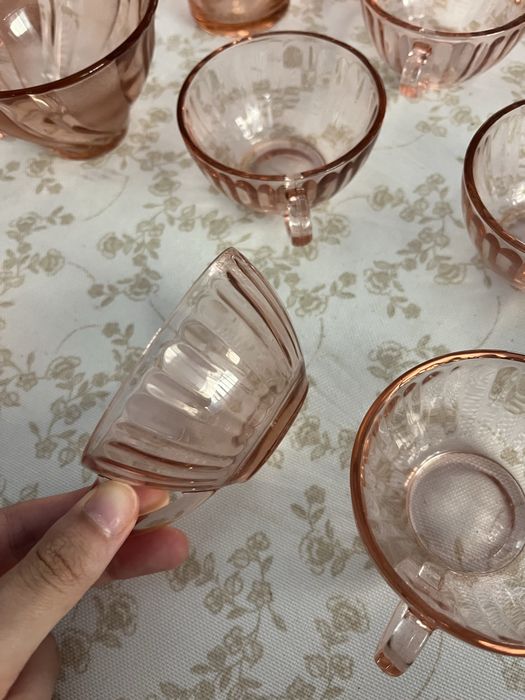 conjunto copos e pratos pirex francês