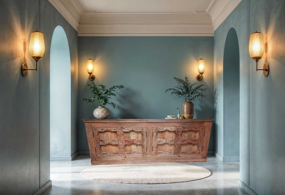 komoda indyjska z drewna mango – idealna do salonu, jadalni i sypialni