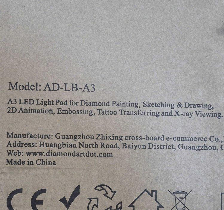 Светодиодная доска ARTDOT формата А4 для алмазной мозаики