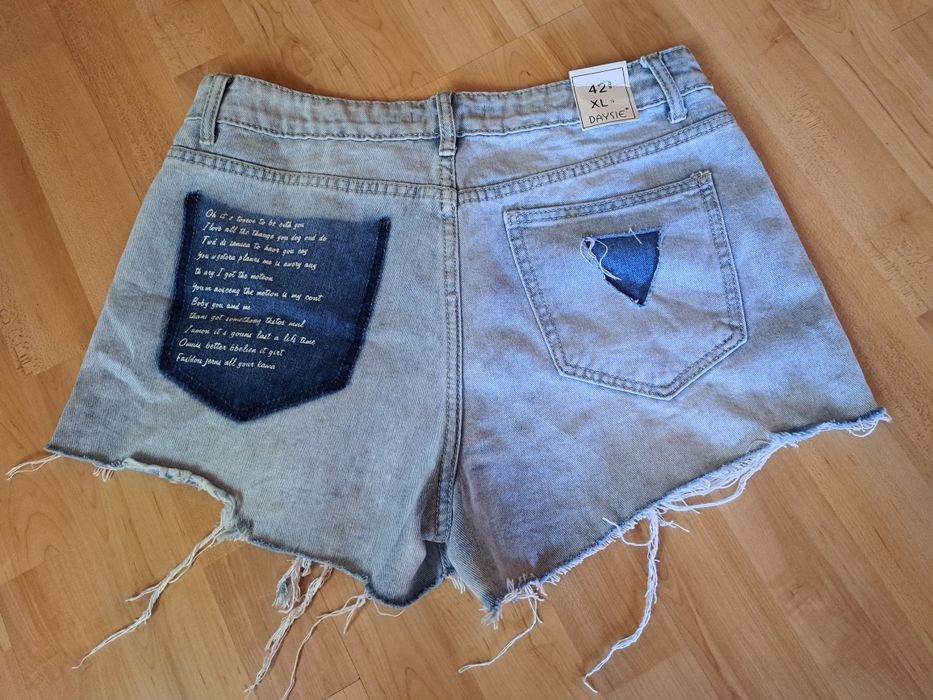 Damskie spodenki dżinsowe jeans rozm.42/XL