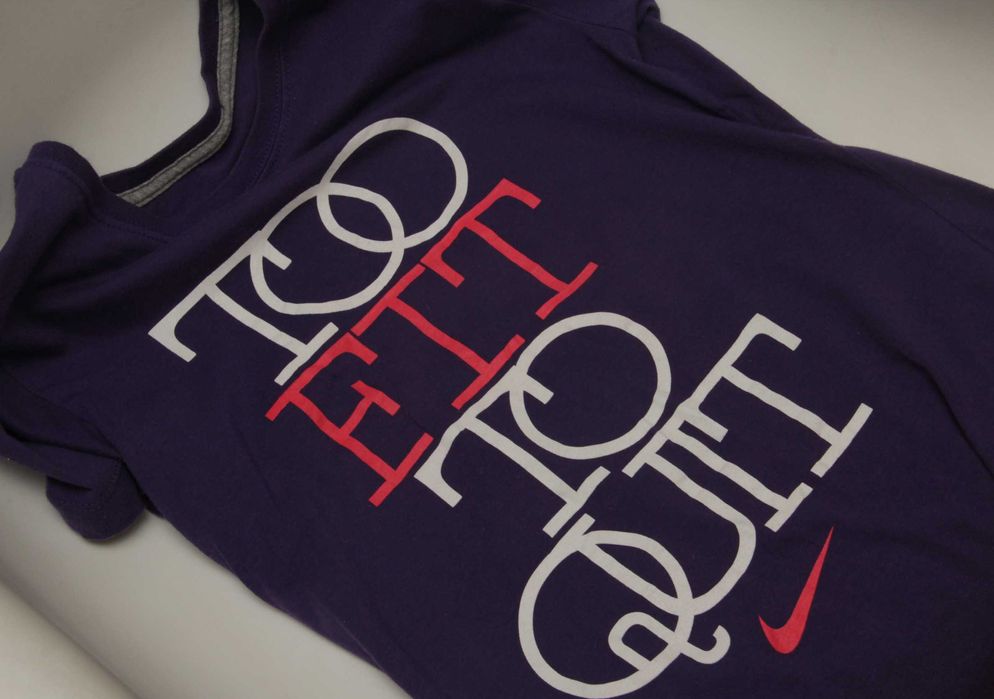 Nike S футболка из хлопка “too fit to quit”