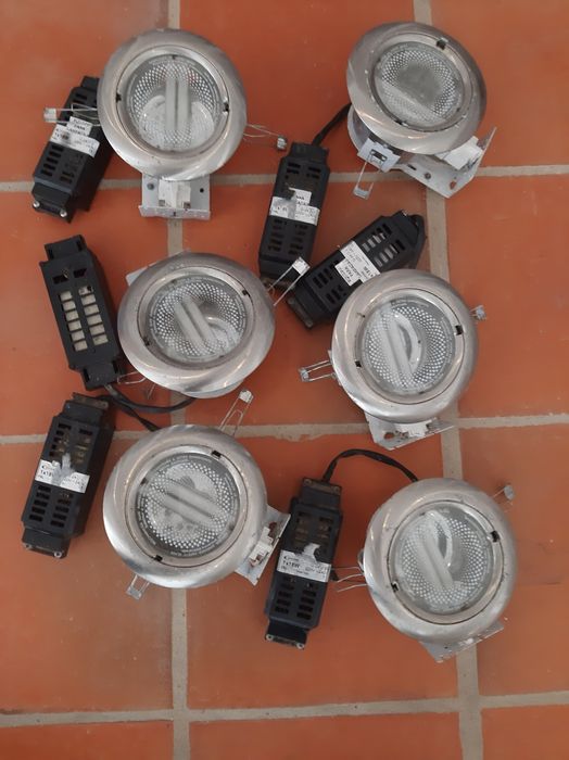 Projectores fluorescentes  18 w de encastre