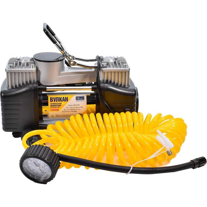 Автомобільний компрессор ВУЛКАН КА-В1212/90 літрів, Двопоршневий, Авто