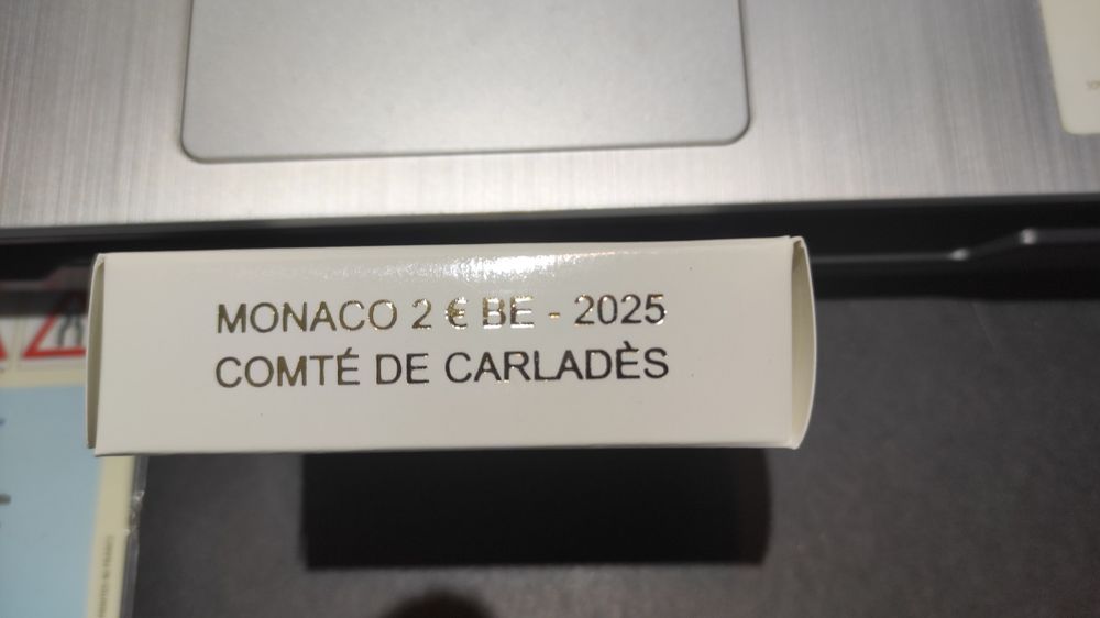 2€ Mónaco 2025 – Moeda Comemorativa Proof (envio incluído)