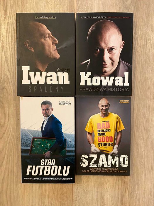 Stanowski zestaw książek Spalony Iwan Szamo Kowal Stan Futbolu