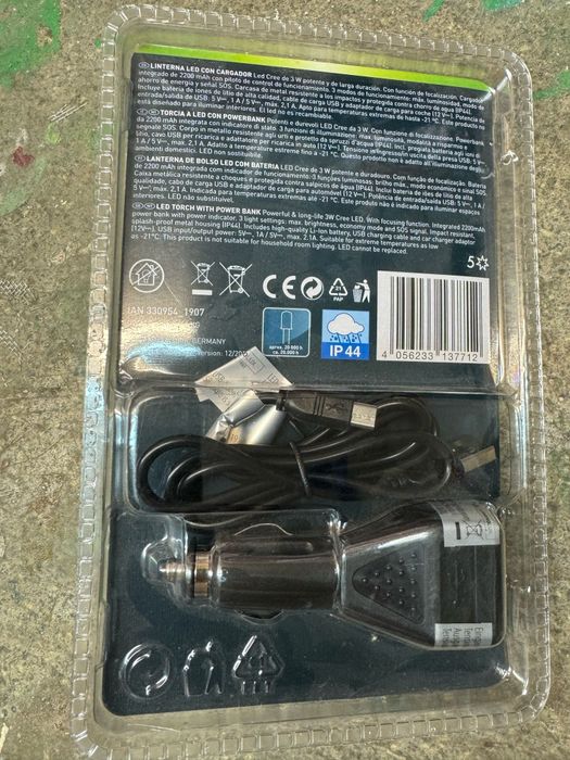 Lanterna led com carregador nova423542811148963841