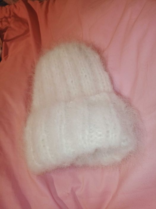 Czapka z alpaki i wełny merinosa ecru