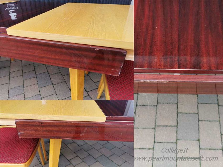 Stół JITONA+ 4x krzesło TON (Thonet), Czechosłowacja '60 Design, Prl