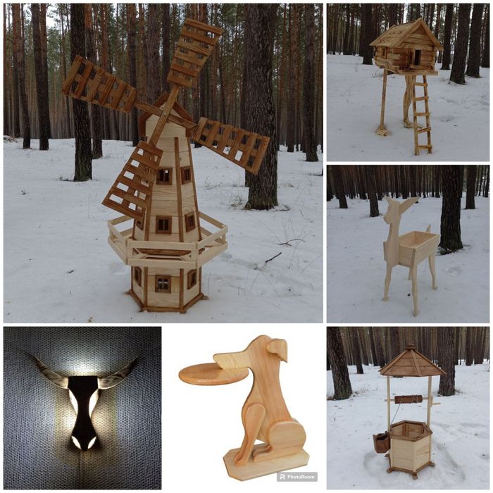 Садовий дерев'яний декор. ДОСТАВКА БЕЗКОШТОВНА