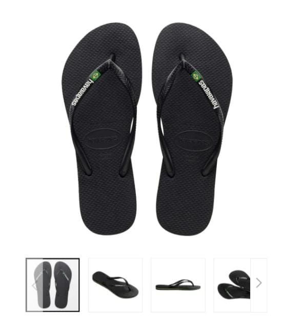 Havaianas originais do Brasil